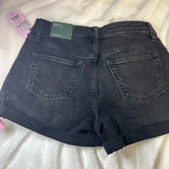 Women's‎ size 0/25 short Black Denim Shorts. Wild fable. NWT summer - Picture 4 of 5